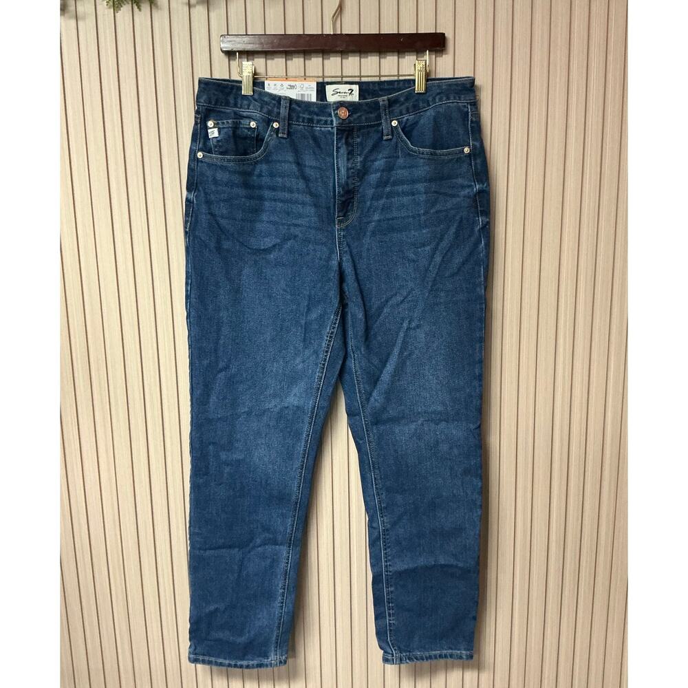 Seven7 High-Rise 90's Straight Leg Jeans Women's Size 12